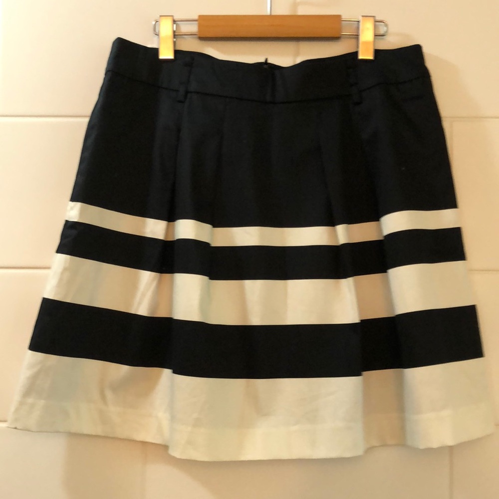 Jessica black and white cotton skirt size 12p